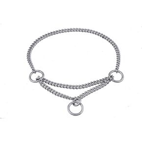 Alvalley Martingale Collar for Dogs - Show Chain Dog Collar - Made of Brass - Safe, Easy to Handle - Suitable for Showing, Training, and Walking - Perfect for Small, Medium, and Large Pets in Kuwait