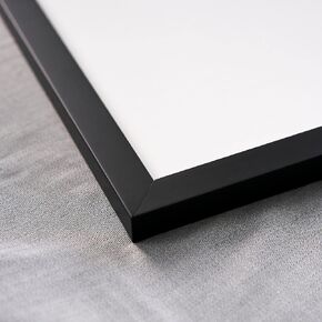 Poster Palooza 17x21 Frame Black Solid Wood Picture Frame - UV Acrylic, Foam Board Backing & Hanging Hardware Included