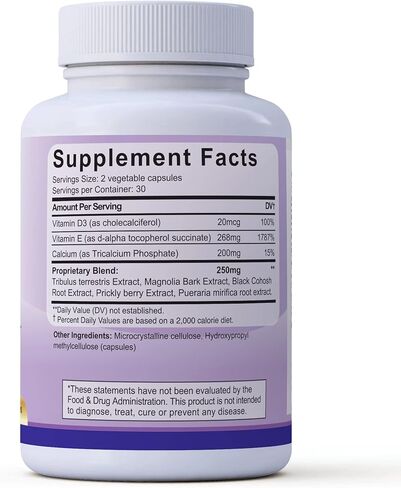 إسترولين لتخفيف فترة انقطاع الطمث - مكمل طبيعي للنساء اللاتي يمررن بمرحلة انقطاع الطمث - يساعد في علاج الهبات الساخنة والتعرق والتعب وتقلب المزاج - 60 كبسولة in Kuwait