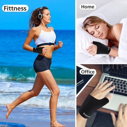 Trucomfie Cold Packs for Wrist & Thumb for Men- Hot & Cold Therapy, Reusable Gel Pack for Injuries, Arthritis, Tendonitis, Carpal Tunnel, Swelling & Bruises - Fits Either Hand, Large Size in Saudi Arabia