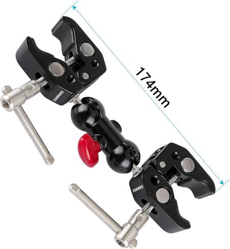CAMVATE Articulating Magic Arm with 2pcs Super Clamp Crab Plier Clip - 1441 in Saudi Arabia
