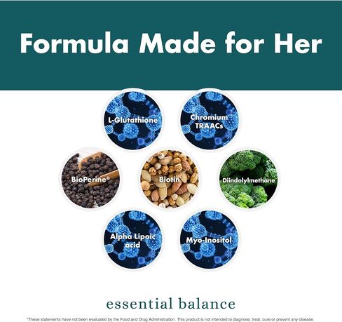Essential Balance Hormonal Support and Vitamin Supplement for Women by Foxy Fit – Antioxidant, Healthy Skin & Hair for Daily Use* (30 Servings) in Saudi Arabia