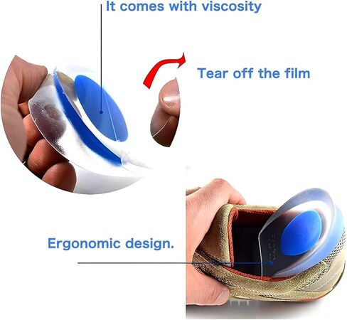 Plantar Fasciitis Liner - Silicone Heel Cup Pads for Plantar Fasciitis, Heel Pain, Bone Spur Pain and Achilles Tendon in Kuwait
