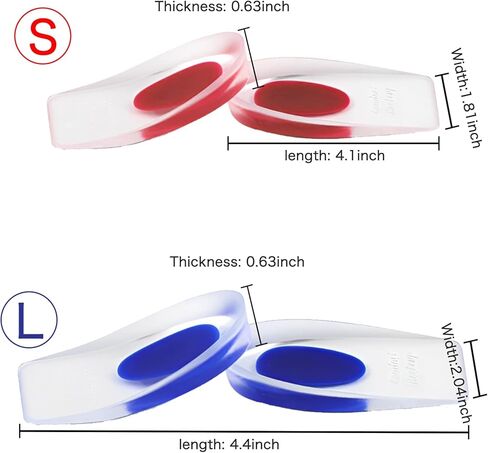 Plantar Fasciitis Liner - Silicone Heel Cup Pads for Plantar Fasciitis, Heel Pain, Bone Spur Pain and Achilles Tendon in Kuwait