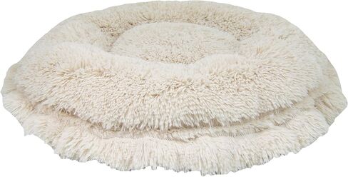 BESSIE AND BARNIE Ultra Plush Aspen Snow Leopard/ Blondie Shag Deluxe Dog/ Pet Lily Pod Bed in Kuwait