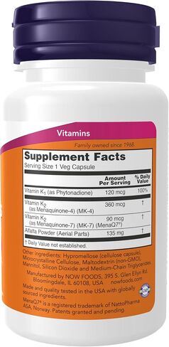NOW MK-7 Plus with K1 & MK-4-90 Veg Capsules in Saudi Arabia