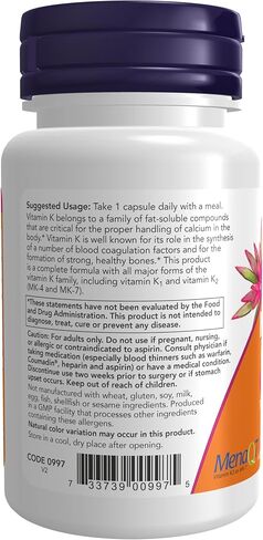 NOW MK-7 Plus with K1 & MK-4-90 Veg Capsules in Saudi Arabia