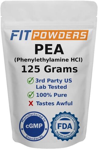 FitPowders Beta Phenylethylamine HCl (البازلاء) - مسحوق بيتا فينيل إيثيلامين (أحجام متعددة) - المزاج والطاقة (25 جرامًا) in Saudi Arabia