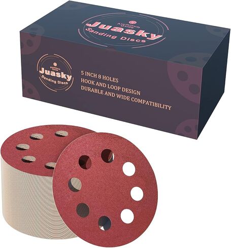 120 قطعة من وسادات الصنفرة المدارية، 5 بوصات أقراص الصنفرة بخطاف وحلقة 120 حبيبة، 8 فتحات أقراص الصنفرة المدارية لأعمال النجارة، الصنفرة المدارية، وسادة بديلة in Kuwait