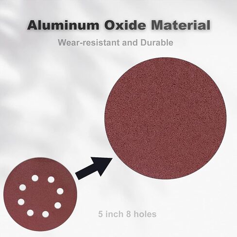 120 قطعة من وسادات الصنفرة المدارية، 5 بوصات أقراص الصنفرة بخطاف وحلقة 120 حبيبة، 8 فتحات أقراص الصنفرة المدارية لأعمال النجارة، الصنفرة المدارية، وسادة بديلة in Kuwait