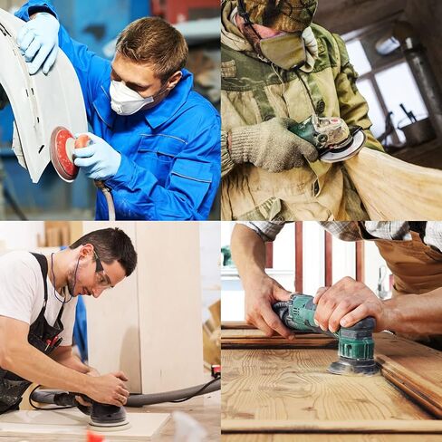 120 قطعة من وسادات الصنفرة المدارية، 5 بوصات أقراص الصنفرة بخطاف وحلقة 120 حبيبة، 8 فتحات أقراص الصنفرة المدارية لأعمال النجارة، الصنفرة المدارية، وسادة بديلة in Kuwait