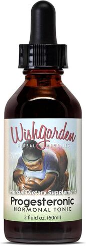 WishGarden Herbs Cycle Vitality 2 Luteal Phase - Plant-Based Progesterone Supplement with Wild Yam & Vitex Chasteberry Supports Healthy Menstrual Cycles, Fertility & Healthy Progesterone Levels, 2oz in Saudi Arabia
