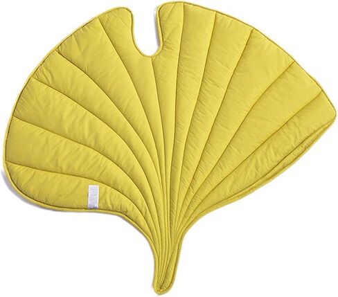 SVICCOOKQ 3D Leaves Shaped Pet Blanket Cushion Kids Activity Rug Washable Plush Blankets for Dog Blankets and Cat Blanket, Couch(44"x44.5",Yellow) in Saudi Arabia