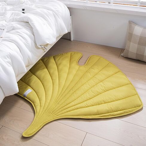 SVICCOOKQ 3D Leaves Shaped Pet Blanket Cushion Kids Activity Rug Washable Plush Blankets for Dog Blankets and Cat Blanket, Couch(44"x44.5",Yellow) in Saudi Arabia