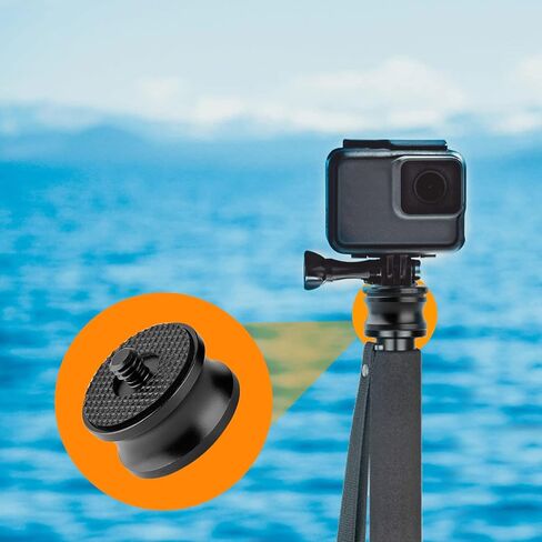 Frgyee Gopro محول تركيب ثلاثي القوائم، 3/8 بوصة أنثى إلى 1/4 بوصة ذكر و1/4 بوصة أنثى إلى 3/8 بوصة ذكر محول برغي ثلاثي القوائم للكاميرا، لكاميرا ترايبود مونوبود ذات الرأس الكروي، Gopro، DJI Osmo، Sjcam، كاميرا الحركة Xiaoyi in Kuwait