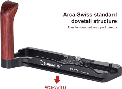 SUNWAYFOTO PF-XT4 Hand Grip Quick Release Plate L Bracket for Fujifilm X-T4 Compatible Arca Swiss in Saudi Arabia