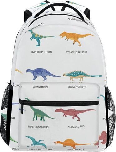 senya School Backpack Dinosaurs Colored Bookbag for Boys Girls Travel Bag One Size in Saudi Arabia
