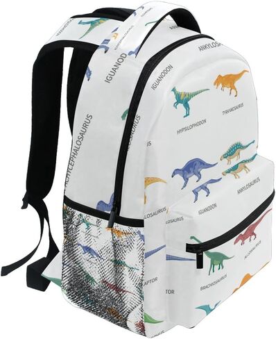 senya School Backpack Dinosaurs Colored Bookbag for Boys Girls Travel Bag One Size in Saudi Arabia