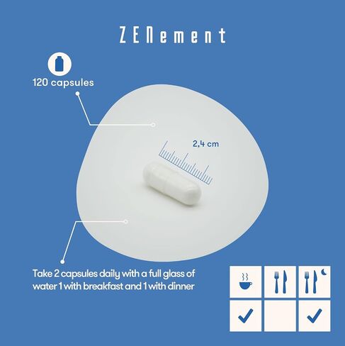 Zenement | Calcium Citrate, with Vitamin D3, 120 Capsules | for Bone Health and to Prevent Low Levels of Calcium in The Blood | Additives Free, Allergen Free, Non-GMO in Saudi Arabia