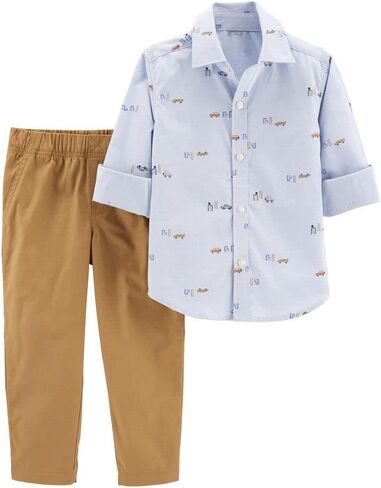 Carter's Boys' 2T-4T 2 Piece Long Sleeve Knit Top and Pants Set in Saudi Arabia