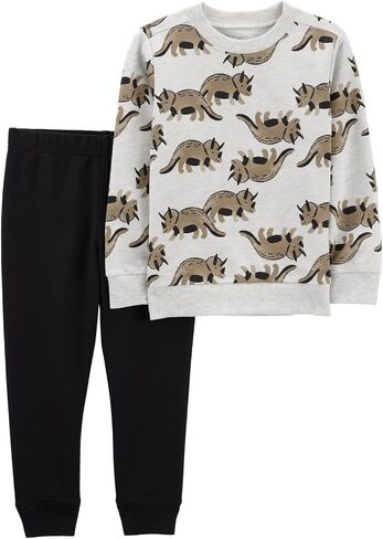 Carter's Boys' 2T-4T 2 Piece Long Sleeve Knit Top and Pants Set in Saudi Arabia