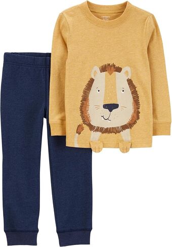 Carter's Boys' 2T-4T 2 Piece Long Sleeve Knit Top and Pants Set in Saudi Arabia