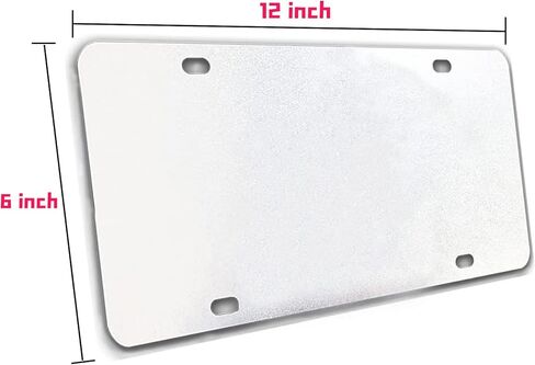 علامة لوحة ترخيص معدنية من ELEtina فضي in Kuwait