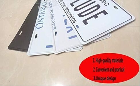 علامة لوحة ترخيص معدنية من ELEtina فضي in Kuwait