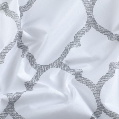 Regal Home Collections Meridian Energy Efficient/Room Darkening/Noise Reducing/Thermal Lattice Chic Foamback Grommet Curtains, 2 Pack, Assorted Colors, (Grey) in Kuwait