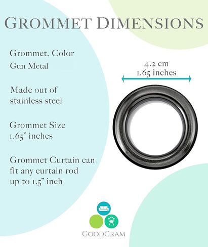 Regal Home Collections Meridian Energy Efficient/Room Darkening/Noise Reducing/Thermal Lattice Chic Foamback Grommet Curtains, 2 Pack, Assorted Colors, (Grey) in Kuwait