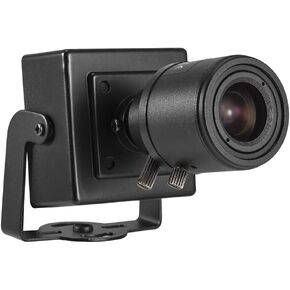 REVODATA 5MP POE IP Mini Camera, 6-22mm Manual Zoom Lens Ultra HD 2880x1620P Small Indoor H.265 Surveillance Camera,PC/Phone App,Motion Detection (I712-2-P)