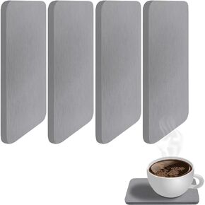 2PCS Water Absorbing Stone, SYOUACEND Water Absorbent Diatomite Coasters, Diatomaceous Earth Coaster, Bathroom Trays for Sink, Diatomaceous Trays Used for Hand Soaps & Cups & Drinks Bottles & Plants