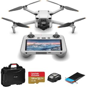 DJI Mini 3 Drone with RC Remote Controller, Carrying Case, 128GB microSD Card, Anti-Collision Light, Landing Pad in Kuwait