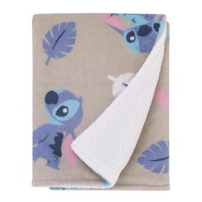Disney Stitch Gray, Blue, Aqua, and White Super Soft Plush Sherpa Baby Blanket in Kuwait