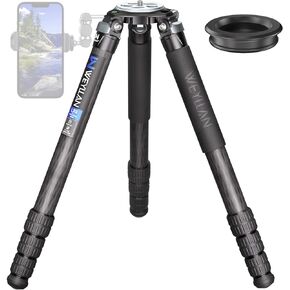 Carbon Fiber Tripod for Camera, Weyllan LX9G Heavy Duty Camera Tripod, Bowl Tripod with 40mm Leg Camouflage Sleeve 10-Layer Carbon Fibre Camcorder Tripod, Professional Camera Tripod for Telephoto Lens in Saudi Arabia