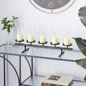 The Novogratz Metal Candelabra, 27" x 7" x 11", Black in Kuwait