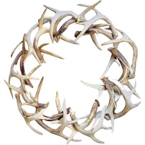 BESTOYARD Wreath for Front Door Light House Decorations for Home Wall Hanging Decor Wall Wreath Faux Antler Wreath Rustic Farmhouse Christmas Decorations Christmas Wall Decoration Xmas Decor in Saudi Arabia