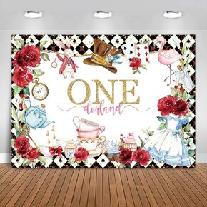 fitumiw العجائب 1st عيد ميلاد خلفية 7x5ft الشاي حزب onederland سعيد أول عيد ميلاد خلفية حزب الزينة للأطفال خرافة عيد ميلاد راية الصورة كشك الدعائم