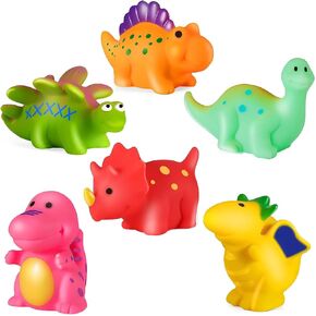 Mold Free Baby Bath Toys for Toddlers 1-3 - 6 Pcs No Hole No Mold Dinosaur Bath Toys for Infants 6-18 Month,Bath Tots for Toddlers 1-3, Toddler Pool Toys Age 1-2 in Kuwait
