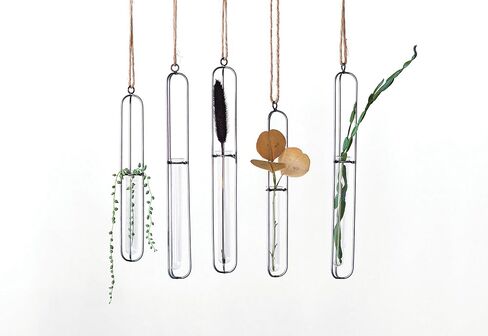 Creative Co-Op Small Hanging Metal & Glass Test Tube Vase in Kuwait
