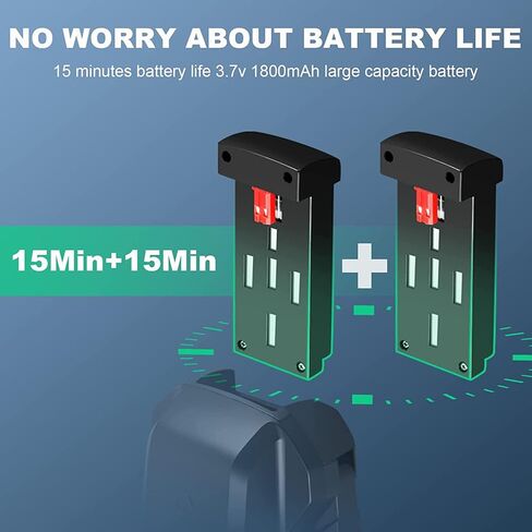 OKYUK 3.7 فولت 1800 مللي أمبير بطارية وحدات للطائرة بدون طيار K101 ماكس بطارية ليثيوم قابلة للشحن بدون طيار استبدال البطارية مع كابل الشاحن 15 دقيقة وقت الطيران in Kuwait