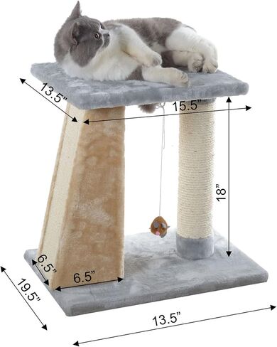 Aeromark Cat Scratcher,Silver Gray,20"(L) X14(W) X20(H),X2001 in Kuwait