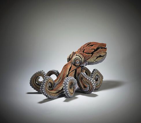 Enesco Edge Sculpture Octopus Animal Figurine, 9.85 Inch, Orange in Saudi Arabia