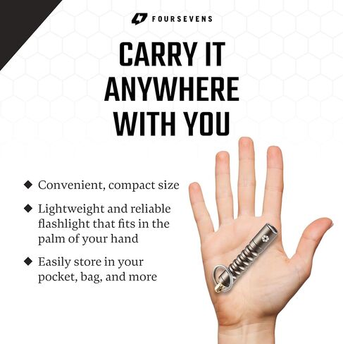 بروميثيوس لايتس سلسلة مفاتيح بيتا سريعة الفك في 2 مصباح يدوي LED مع تفعيل مغناطيسي تلقائي، مصباح يدوي صغير لسلسلة مفاتيح اي دي سي، اوضاع اضاءة متعددة، مصباح جيب عالي سي ار اي in Kuwait