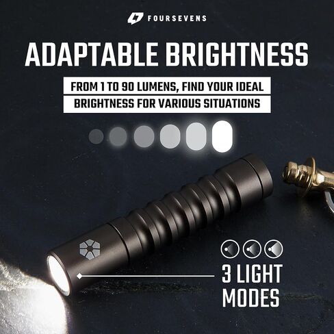 بروميثيوس لايتس سلسلة مفاتيح بيتا سريعة الفك في 2 مصباح يدوي LED مع تفعيل مغناطيسي تلقائي، مصباح يدوي صغير لسلسلة مفاتيح اي دي سي، اوضاع اضاءة متعددة، مصباح جيب عالي سي ار اي in Kuwait