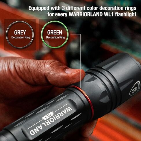 مصباح يدوي تكتيكي 1600 لومن، مصباح يدوي مدمج 1600 لومن مع 3 أوضاع، أقصى شعاع 473 مترًا، IP68، مصباح يدوي LED لـ EDC مع بطارية قابلة لإعادة الشحن، في الهواء الطلق، والتخييم والطوارئ in Kuwait