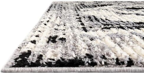 Rugs.com سجادة مجموعة Tagine - عداء بطول 10 أقدام باللونين الأسود والأبيض سجادة متوسطة الوبر مثالية لغرف المعيشة والمطابخ والمداخل in Kuwait