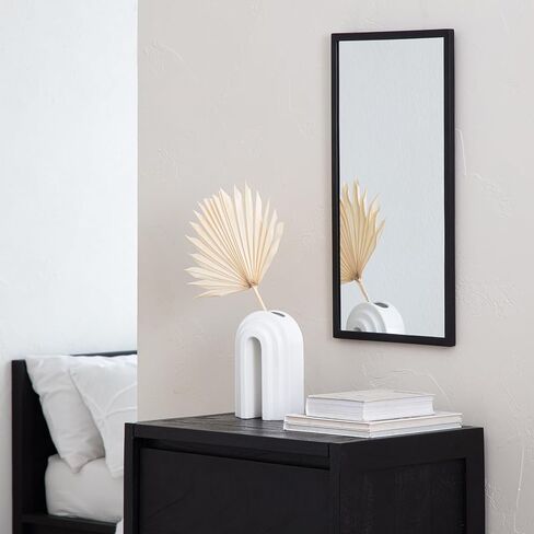 Habitat Décor Mari Black Rectangular Mirror in Kuwait