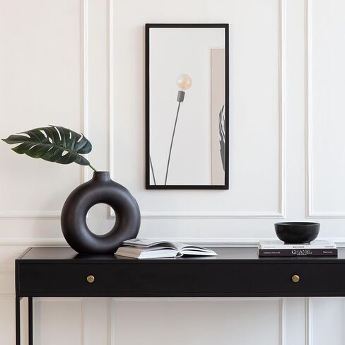 Habitat Décor Mari Black Rectangular Mirror in Kuwait