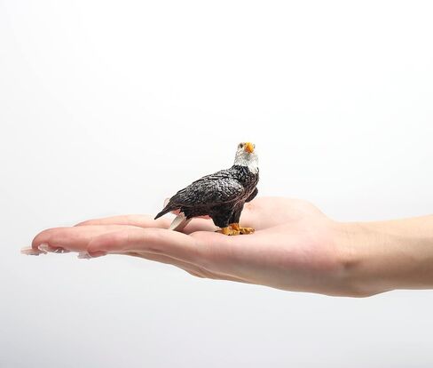 تمثال نسر اصلع بلاستيكي صغير من 3 قطع، تمثال نسر الحياة البرية لتزيين الكيك المنزلي ولوازم الحفلات وهدايا عيد الميلاد in Kuwait